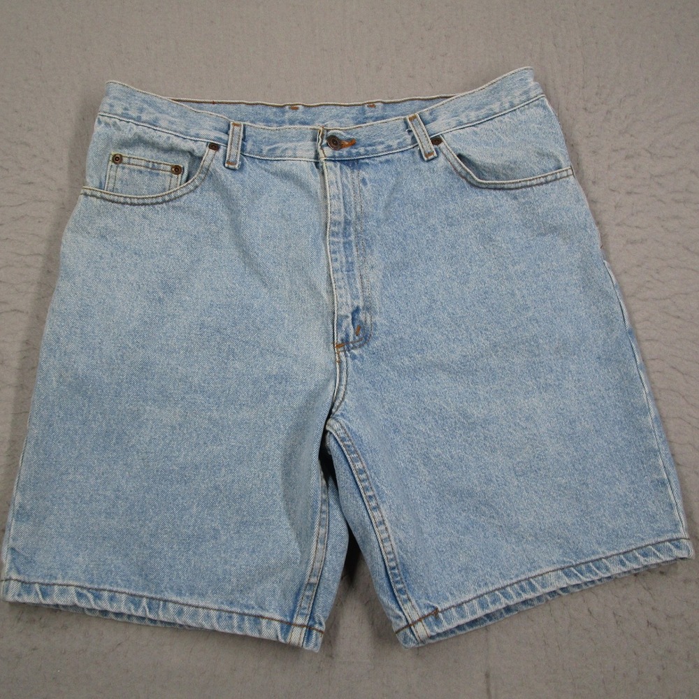 Two Pepper Mens Light Wash Denim Jean Shorts Size 36 Blue 100% Cotton Vintage
